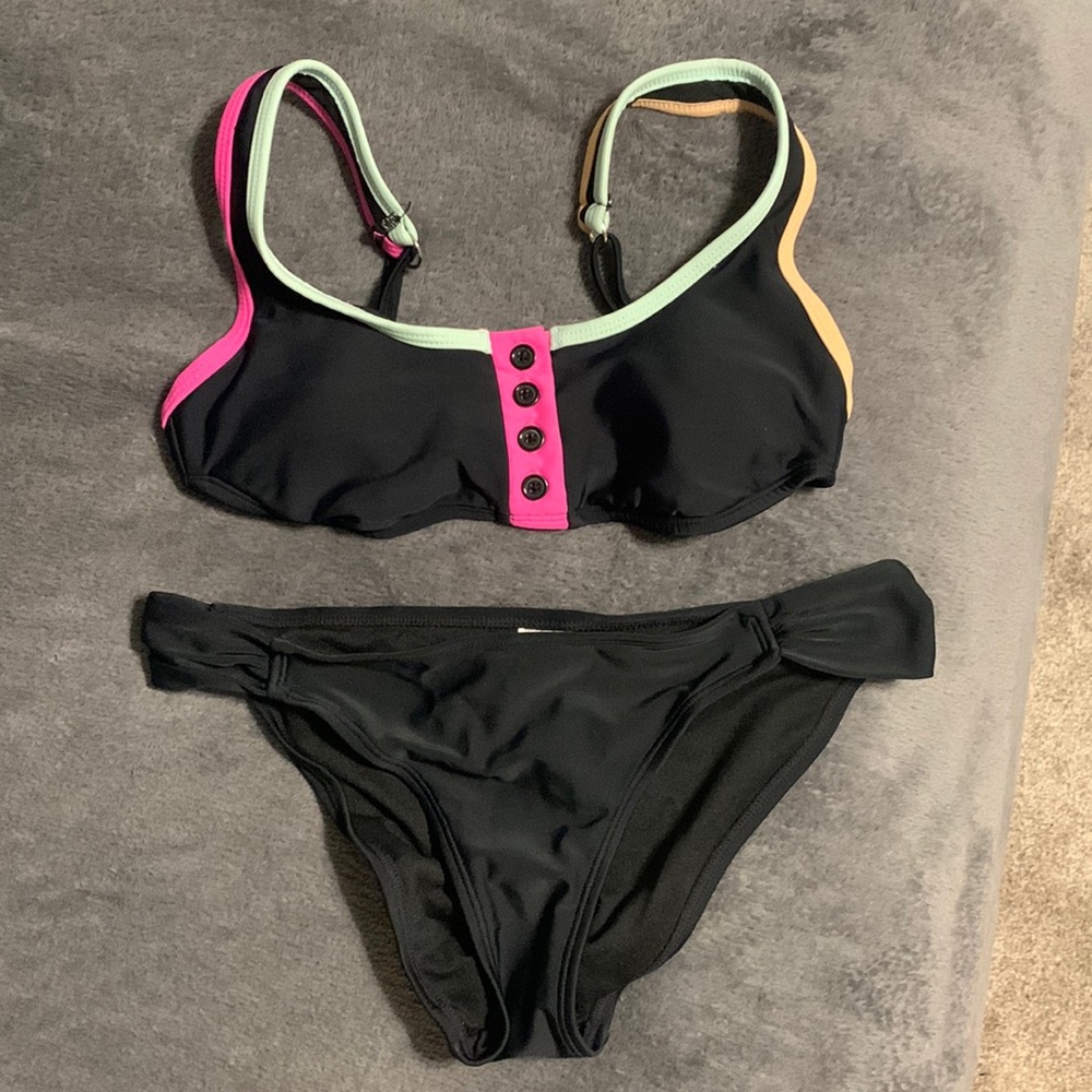 Hula Honey Button Up Bikini Set